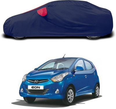 ANTHUB Car Cover For Hyundai Eon (With Mirror Pockets)(Red)