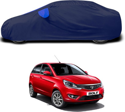 SEBONGO Car Cover For Tata Bolt (With Mirror Pockets)(Blue)