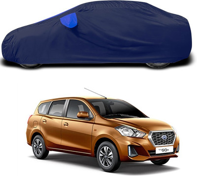 ANTHUB Car Cover For Datsun Go+ (With Mirror Pockets)(Blue)
