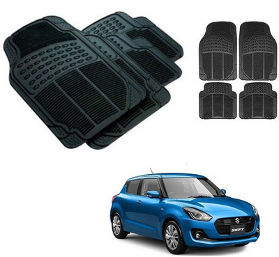 After cars Rubber Standard Mat For  Maruti Suzuki Swift(Black)