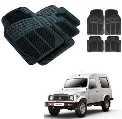 After cars Rubber 3D Mat For  Maruti Suzuki Gypsy(Black)