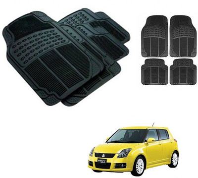 After cars Rubber Standard Mat For  Maruti Suzuki Swift(Black)