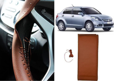 arneja trading company Hand Stiched Steering Cover For Maruti Swift Dzire(Tan, Leatherite)