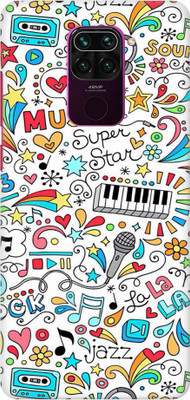 COBIERTAS Back Cover for Mi Redmi Note 9(Multicolor, Hard Case)