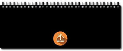 Nourish Weekly Planner Regular Planner/Organizer Ruled 50 Pages(Black)