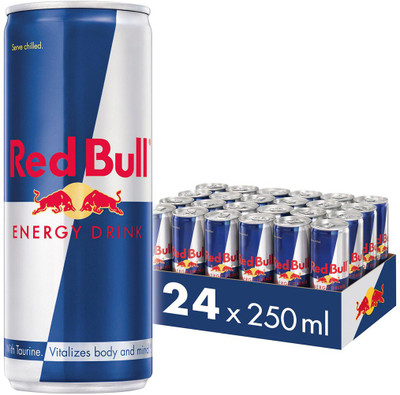 Red Bull Energy drink Energy Drink(24x250 ml, Regular Flavored)