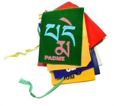 Auto MT Tibetan Buddhist Prayer Flags Rectangle Car Window Flag(Cotton)