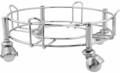 Shengshou Premium Stainless Steel LPG Gas Cylinder Trolley with Heavy Duty Metal Wheels for Home Cylinder Gas Cylinder Trolley(Steel)
