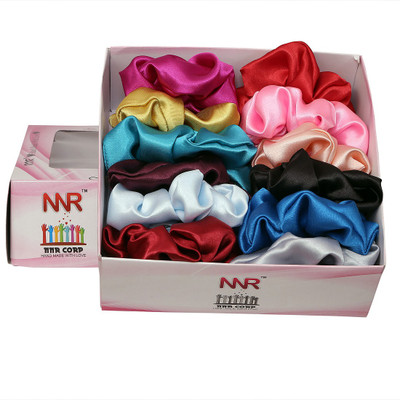 NNR Satin scrunchies Rubber Band(Multicolor)