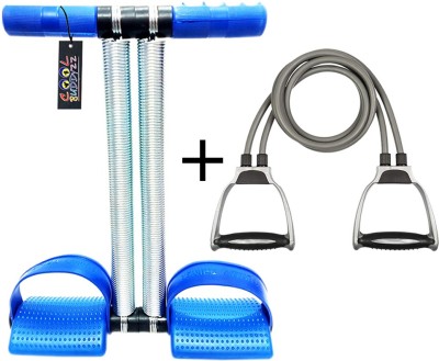 Cool Buddyzz Double Spring Tummy Trimmer and Resistance Band Ab Exerciser(Blue)