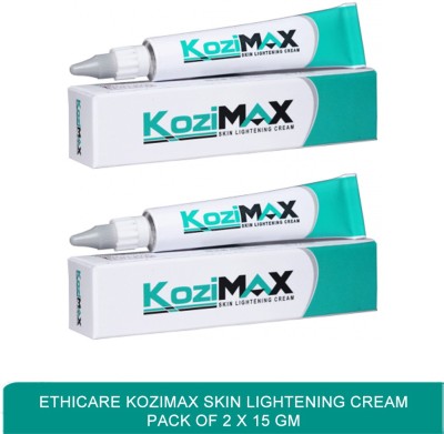 ethicare Kozimax skin lightening cream - birth mark removal and acne mark removal cream(pack of 2)15g(30 g)