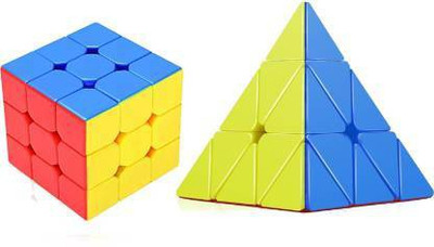 WANQLYN COMBO OFFER Triangle Magic Cube + Square Cube(2 Pieces)