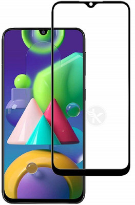 XRENGTH Edge To Edge Tempered Glass for Samsung Galaxy M21(Pack of 1)