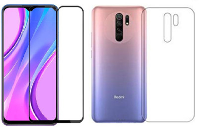 Mobilive Front and Back Tempered Glass for Xiaomi Redmi 9(Pack of 2)