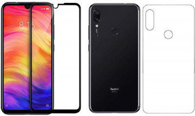 Mobilive Front and Back Tempered Glass for Xiaomi Redmi Note 7s(Pack of 2)