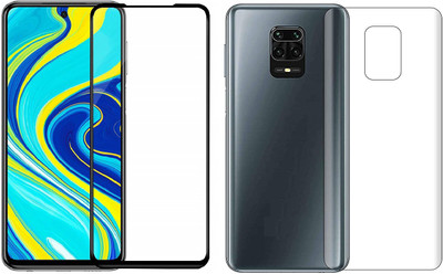 Mobilive Front and Back Tempered Glass for Xiaomi Redmi Note 9 Pro(Pack of 2)