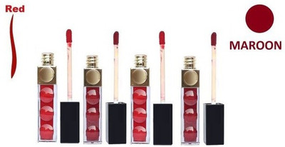 THTC NEW SUMDGE PROOF AND WATER PROOF MAROON & RED LIQUID SINDOOR STICK COMBO OF 4 LIQUID(MAROON & RED)