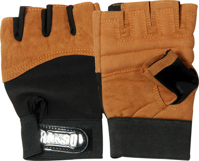 Rakso GOLD SPORTS GLOVES, Gym Gloves Gym & Fitness Gloves(Gold, Black)