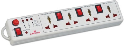 1% OFF on ANCHOR 22568 4 Socket Extension Boards(White) 1% OFF on ANCHOR 22568 4 Socket Extension Boards(White)