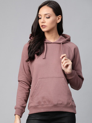 Roadster Full Sleeve Solid Women Sweatshirt