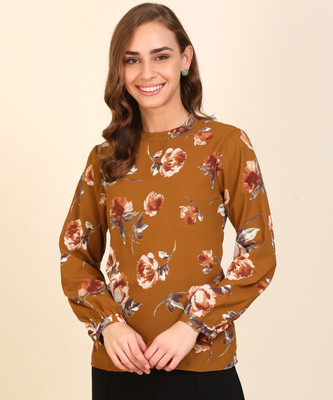 Tokyo Talkies Casual Full Sleeve Floral Print Women Multicolor Top