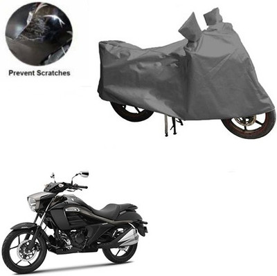 Motoren Waterproof Two Wheeler Cover for Suzuki(Intruder, Grey)