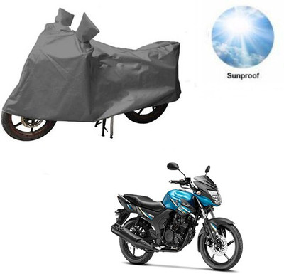 MOTOWORLD Waterproof Two Wheeler Cover for Yamaha(SZ-RR, Grey)