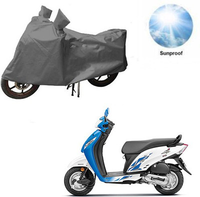 RPSENTTERPR Waterproof Two Wheeler Cover for Honda(Activa i, Grey)