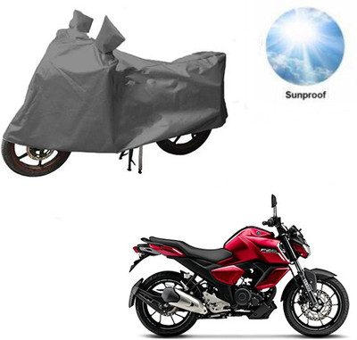 MOTOWORLD Waterproof Two Wheeler Cover for Yamaha(FZ-S, Grey)