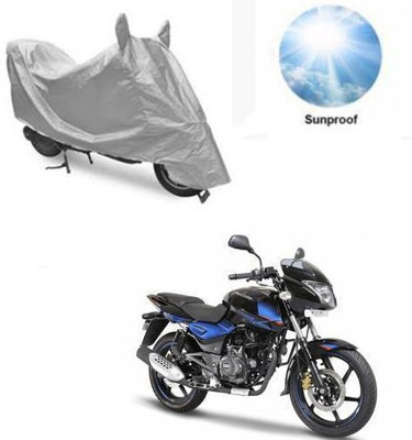 RPSENTTERPR Waterproof Two Wheeler Cover for Bajaj(Pulsar 150 DTS-i, Silver)