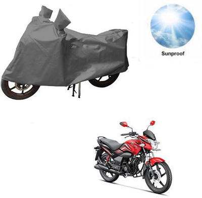 MOTOWORLD Waterproof Two Wheeler Cover for Hero(Passion Xpro, Grey)