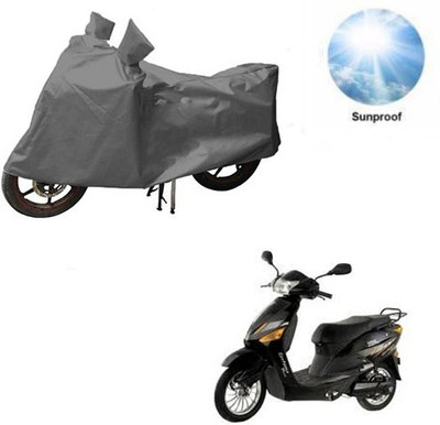 MOTOWORLD Waterproof Two Wheeler Cover for Hero(Electric Zippy, Grey)