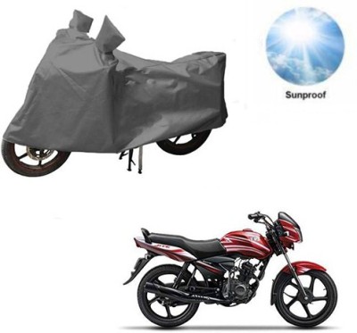 MOTOWORLD Waterproof Two Wheeler Cover for TVS(Jive, Grey)