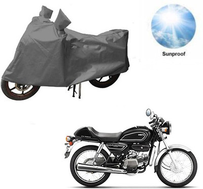 MOTOWORLD Waterproof Two Wheeler Cover for Hero(Splendor Pro Classic, Grey)