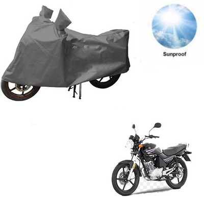MOTOWORLD Waterproof Two Wheeler Cover for Yamaha(Libero, Grey)