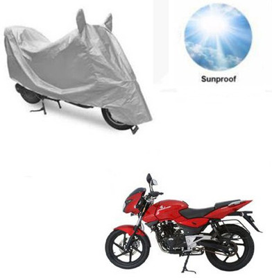 RPSENTTERPR Waterproof Two Wheeler Cover for Bajaj(Pulsar 200 NS DTS-i, Silver)