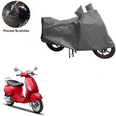 Motoren Waterproof Two Wheeler Cover for Piaggio(Vespa VXL, Grey)