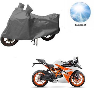 RPSENTTERPR Waterproof Two Wheeler Cover for KTM(Duke 200, Grey)