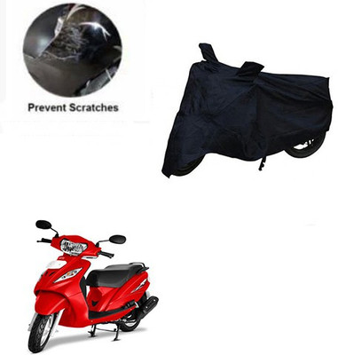 Motren Waterproof Two Wheeler Cover for TVS(Wego, Black)