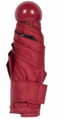 SWISS WONDER ® LAU-36 Capsule Case,5 Folding Compact Pocket Umbrella Umbrella(Red)