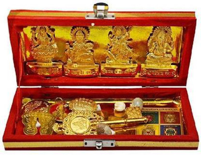 Shree Ganesh Shri Dhan Kuber Lakshmi Yantra Brass Yantra Copper Yantra