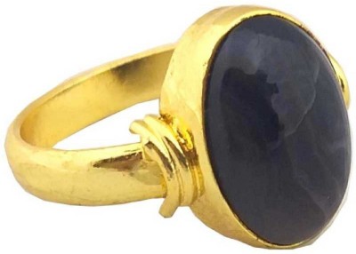 Jaipur Gemstone Sulemani Hakik Stone 6.25 carat Agate stone astrological & Lab Certified stone for unisex Stone Agate Gold Plated Ring