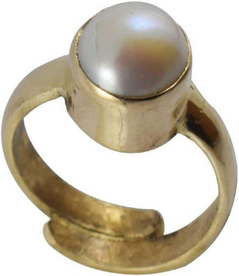 GALAXY ASTRO Stone Pearl Gold Plated Ring