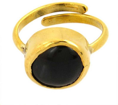KUNDLI GEMS Sulemani Hakik Stone 6.25 carat Agate stone astrological & Lab Certified stone for unisex Stone Agate Gold Plated Ring