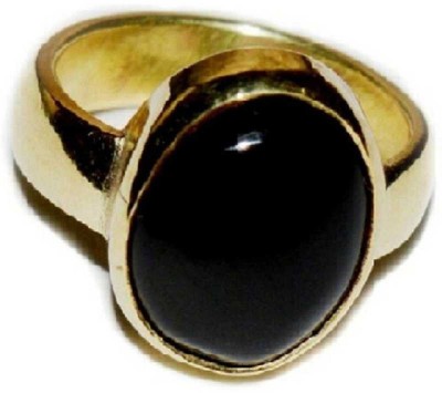 RATAN BAZAAR Sulemani Hakik Ring Original Semi Precious Agate 7.25 carat stone Astrological Purpose for Stone Agate Gold Plated Ring