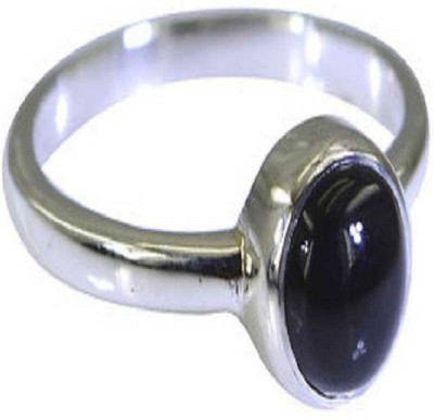 RATAN BAZAAR Sulemani Hakik Ring Original Semi Precious Agate 7.25 carat stone Astrological Purpose for men & women Stone Agate Silver Plated Ring