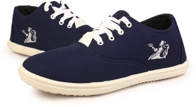 Kzaara Casual shoes, Partywear shoes, Trendy shoes, Mocassins, Walkings Shoes, Outdoor shoes, Sneakers, Slip on Sneakers for Men, Canvas Shoes For Men(Navy)
