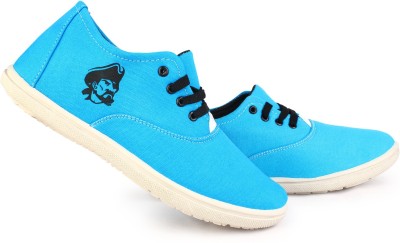 KANEGGYE Sneakers For Men(White, Blue , 8)