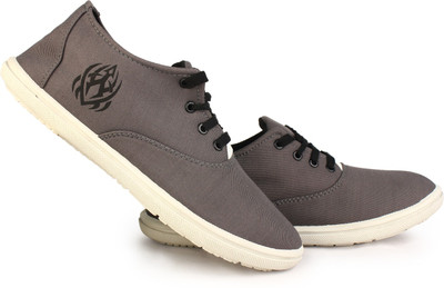Kzaara Boys Lace Sneakers(Grey, 10 - 11 Years)