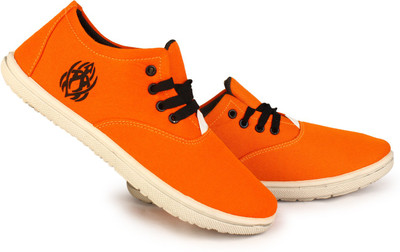 Kzaara Boys Lace Sneakers(Orange, 8 - 9 Years)